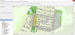 Illustration i QGIS med testlager