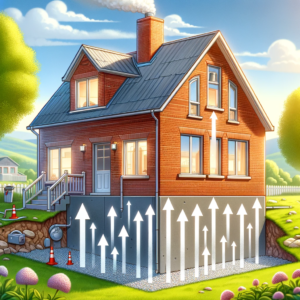 Markradon från marken riskerar att tränga in i byggnaden.